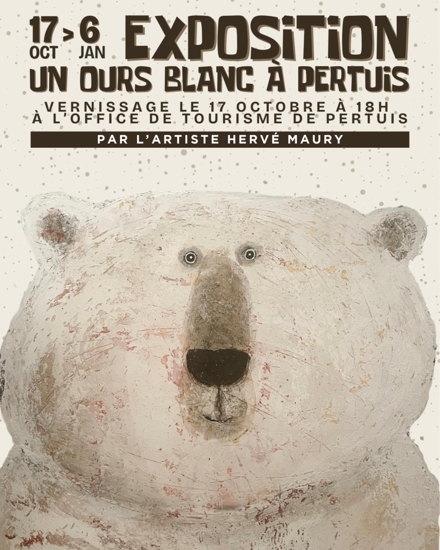 Un ours blanc à Pertuis